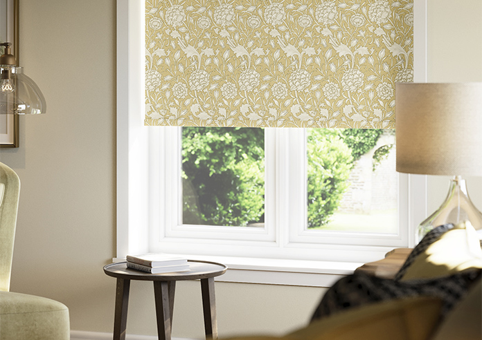 William Morris At Home Wild Tulip, Ochre - Roller Blind - Image 5
